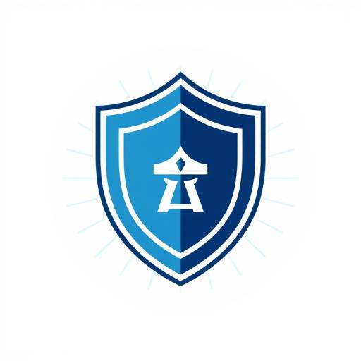 Simbolo stilizzato di uno scudo con elementi digitali che rappresentano la sicurezza informatica e la protezione dei dati.